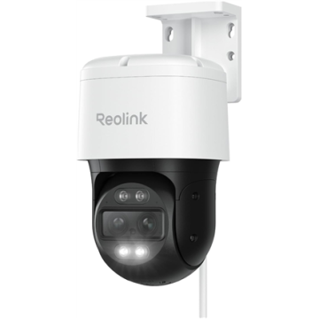 Reolink 4K Dual-Lens PoE Camera with Auto Tracking | TrackMix PoE | PTZ | 8 MP | 2.8mm/F1.6 | IP65 | H.264, H.265 | Micro SD, Max. 512 GB