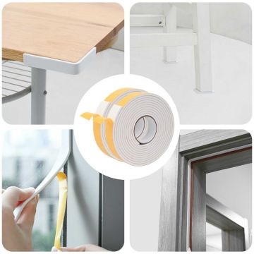 Savigautinė putų juosta 2 pcs Balta 30mm x 5m CR putplastis