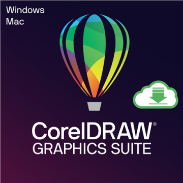 CorelDRAW Graphics Suite 365-Day Subscription (Single User) programinės įrangos licencija
