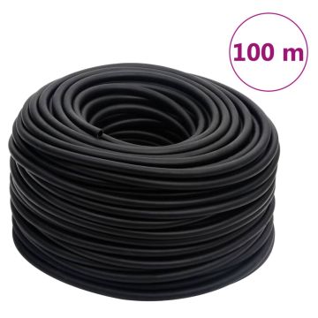 Hibridinė oro žarna, juodos spalvos, 0,6, 100m, guma ir PVC