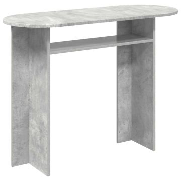 Konsolinis stalas su saugykla Betono pilka 100 x 39,5 x 75 cm