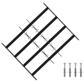 Saugumo grotelės langams su 4 kryžmėmis 3 pcs 43-74 cm
