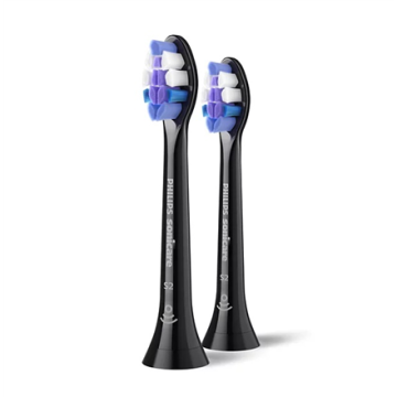 Philips elektrinio dantų šepetėlio galvutės HX6052/88 Sonicare Sensitive, juodos spalvos