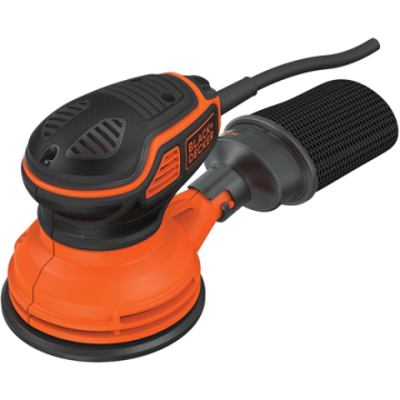 BLACK & DECKER elektrinis šlifuoklis KA199-QS, juodos spalvos, 240 W