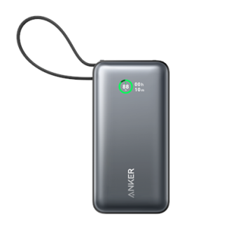 Anker išorinė baterija A1259G11, juodos spalvos, 10000 mAh