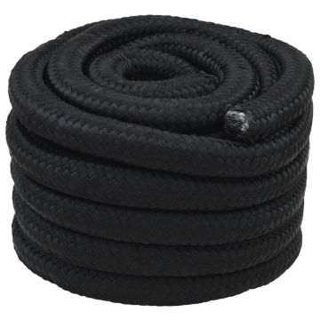 Laivo virvė 4 mm 25 m Juoda