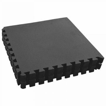 Dėlionės pratimų kilimėliai 12 pcs Juodas 4,32 ㎡ EVA puta