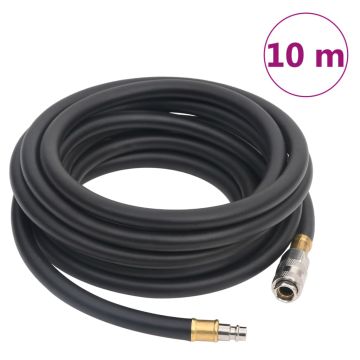 Hibridinė oro žarna, juodos spalvos, 0,6, 10m, guma ir PVC