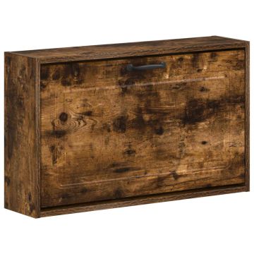 Sieninis batų kabinetas UTRECHT 71 x 17 x 43 cm Dūminio ąžuolo