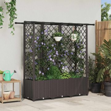 Pakeltas lovas su trelėmis ir stogu Ruda 163,5 x 40 x 138 cm PP