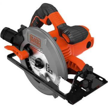 BLACK & DECKER diskinis pjūklas CS1550-QS, juodos spalvos, 1500 W, 190 mm
