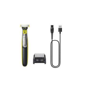 Philips barzdaskutė QP2734/23 OneBlade 360, žalios spalvos