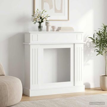 Židinio rėmas Balta 102 x 26 x 100 cm Apdirbta mediena