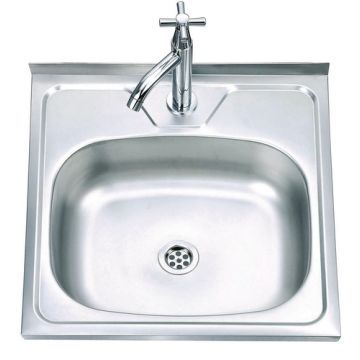 Nerūdijančio plieno plautuvė D5050A uždedama su sifonu 0.6 mm
