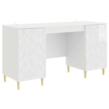 Stalas Itin blizgi balta Apdirbta mediena 142,5 x 50 x 75 cm