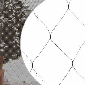 Kalėdinių lempučių tinklas, 3x3m, 306 šaltos baltos LED