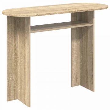 Konsolinis stalas su saugykla Sonoma ąžuolas 100 x 39,5 x 75 cm
