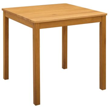 Valgomojo stalas 75 x 75 x 75,5 cm Kietas ąžuolo medis Natūrali