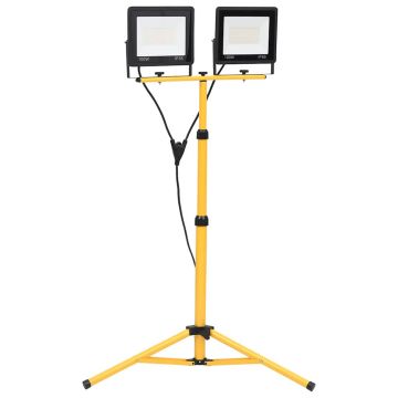 LED prožektorius su trikoju, šaltos baltos spalvos, 2x100W