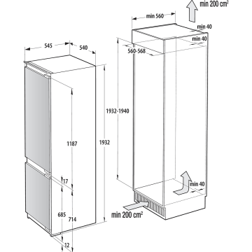 Šaldytuvas GORENJE NRKI519E82WF