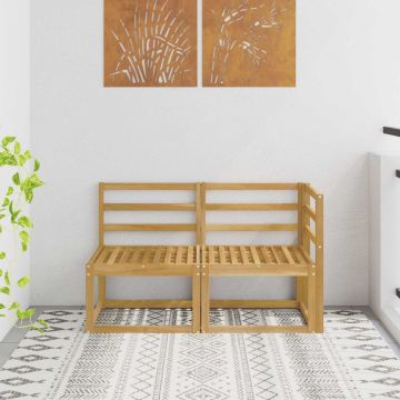 Lauko vidurinė ir kampinė sofa 2 Vienetas Balta