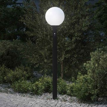 Apsauginis stulpelis su jutikliu, 120 cm, juodas, IP44