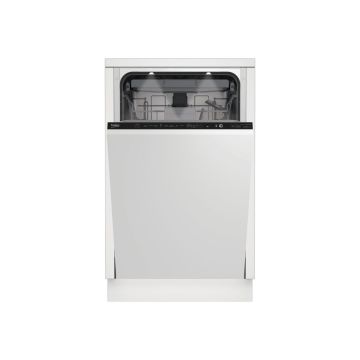 Beko indaplovė BDIS38040Q, 45 cm pločio, įmontuojamas, baltos spalvos