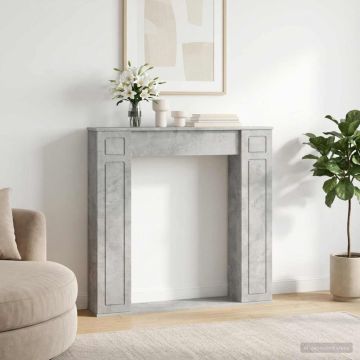 Židinio rėmas Betono pilka 100 x 20 x 100 cm Apdirbta mediena