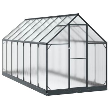Sodo šiltnamis su durimis Antracito 183,5 x 423,5 x 207 cm