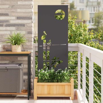 Sodo privatumo ekranas „Fretwork“ Juoda 50 x 140 cm