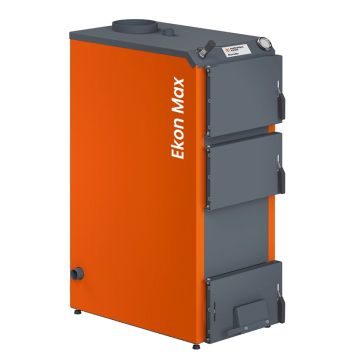Katilas kieto kuro EKON MAX 40 40 kW didesnė pakura ir šilumokaitis