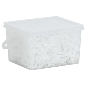 Pynimo juostos arkliui, 2500 vnt., baltos, silikoninės