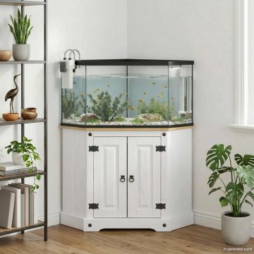Akvariumo stovas Corona Balta 70 x 70 x 73 cm
