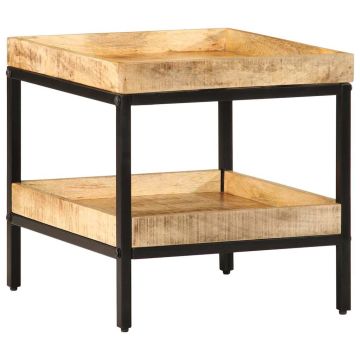 Šoninis stalas Ruda 45 x 45 x 45 cm Kietas mango medis
