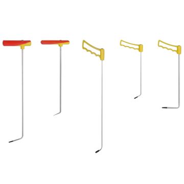 Įdubų šalinimo nedažant rinkinys, 5 dalių, spyruoklinis plienas