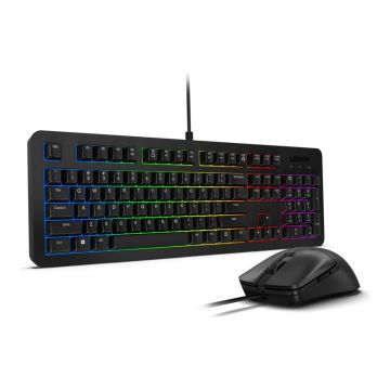 Lenovo klaviatūros ir pelės komplektas Legion KM310 RGB, juodos spalvos, laidinis