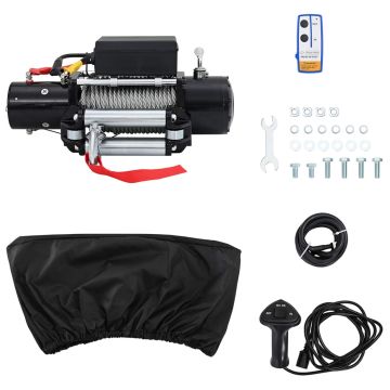 Elektrinis winchas PVC Juoda