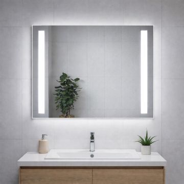Veidrodis F931 LED išmanus su funkcija nuo rasojimo, laikrodžiu ir termometru