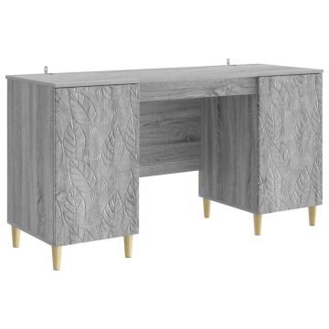 Stalas Pilka Sonoma Apdirbta mediena 142,5 x 50 x 75 cm