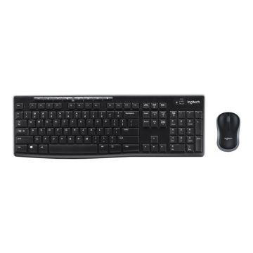 Logitech klaviatūros ir pelės komplektas MK270, juodos spalvos, belaidis, US