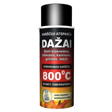 Dažai atsparūs karščiui 910 juoda (400ml)