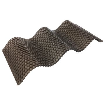 Polikarbonatas banguotas Diamond 1050x6000 2.8mm bronza