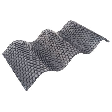 Polikarbonatas banguotas Diamond 1050x6000 2.8mm pilkas