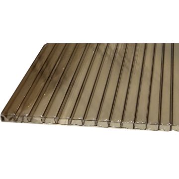 Polikarbonatas 2100x6000 6mm bronza SMART