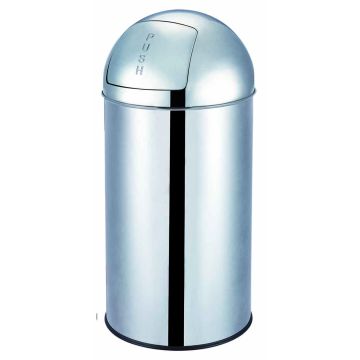 Šiukšlių dėžė SOLO-50L nerūdijančio plieno chromas