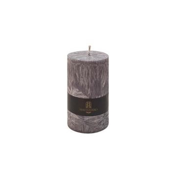 Sojų vaško žvakė, Masterjero, pilka,12 cm