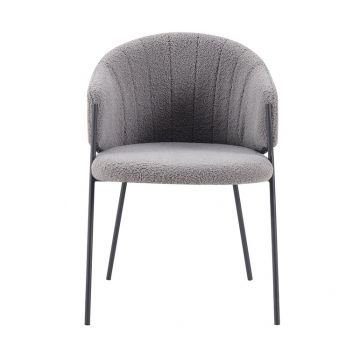 Valgomojo kėdė Domoletti, pilka, 58 cm x 55 cm x 78.5 cm