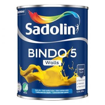 Paint Sadolin Bindo 5 BW, white, 0,9 l