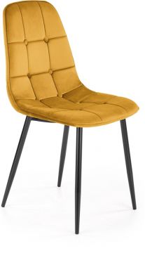 Valgomojo kėdė K417, geltona, 560 cm x 440 cm x 87 cm