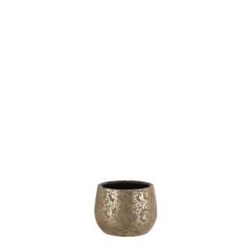 Vazonas Mica Clemente 1055434, keramika, Ø 16.5 cm, aukso